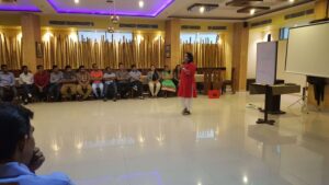 Pallavi Bhurkay conducting team building workshop